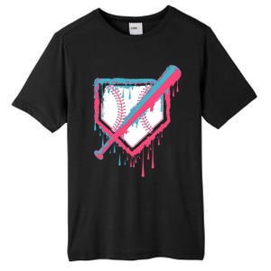 Baseball Homeplate Drip Ice Cream Sprinkles Dripping Candy Funny Gift Tall Fusion ChromaSoft Performance T-Shirt