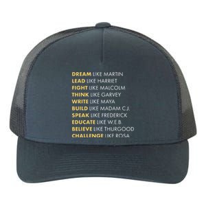 Black History Dream Like Martin Yupoong Adult 5-Panel Trucker Hat