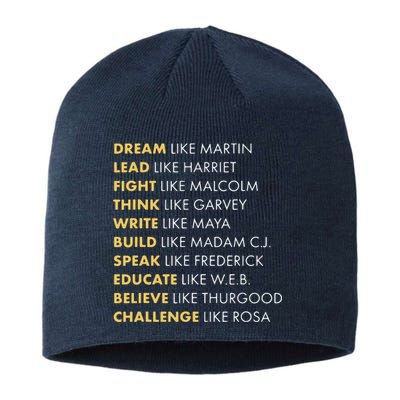 Black History Dream Like Martin Sustainable Beanie