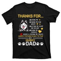 Best Husky Dog Dad Lover Happy FatherS Day T-Shirt