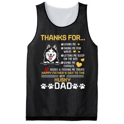 Best Husky Dog Dad Lover Happy FatherS Day Mesh Reversible Basketball Jersey Tank