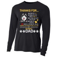 Best Husky Dog Dad Lover Happy FatherS Day Cooling Performance Long Sleeve Crew