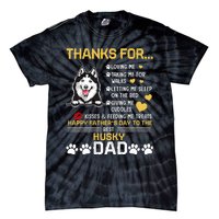 Best Husky Dog Dad Lover Happy FatherS Day Tie-Dye T-Shirt