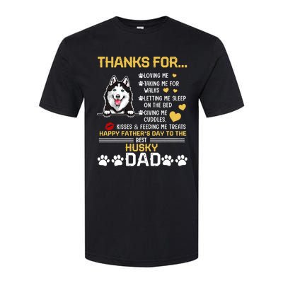 Best Husky Dog Dad Lover Happy FatherS Day Softstyle CVC T-Shirt