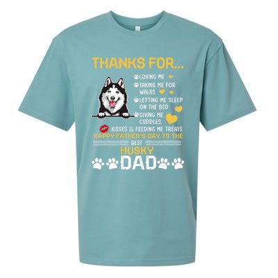 Best Husky Dog Dad Lover Happy FatherS Day Sueded Cloud Jersey T-Shirt