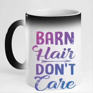 Barn Hair Dont Care Gift 11oz Black Color Changing Mug