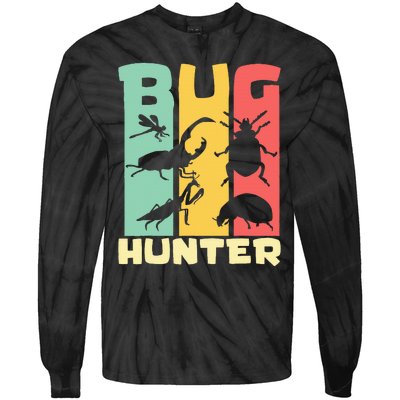 Bug Hunter Entomologist Insects Tie-Dye Long Sleeve Shirt