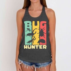 Bug Hunter Entomologist Insects Women's Knotted Racerback Tank