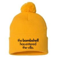 Bombshell Has Entered The Villa Funy Got A Text Chat Meme Pom Pom 12in Knit Beanie