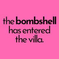 Bombshell Has Entered The Villa Funy Got A Text Chat Meme Stripe Pom Pom Beanie
