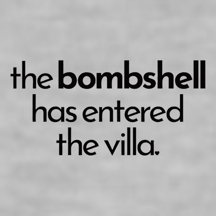 Bombshell Has Entered The Villa Funy Got A Text Chat Meme Ladies PosiCharge Tri-Blend Wicking Tank