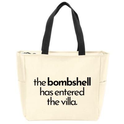 Bombshell Has Entered The Villa Funy Got A Text Chat Meme Zip Tote Bag