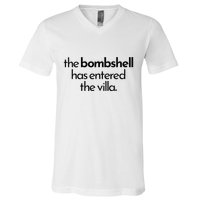 Bombshell Has Entered The Villa Funy Got A Text Chat Meme V-Neck T-Shirt