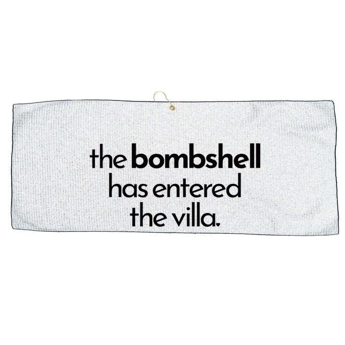 Bombshell Has Entered The Villa Funy Got A Text Chat Meme Large Microfiber Waffle Golf Towel