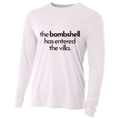 Bombshell Has Entered The Villa Funy Got A Text Chat Meme Cooling Performance Long Sleeve Crew