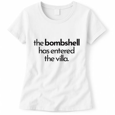 Bombshell Has Entered The Villa Funy Got A Text Chat Meme Womens T-Shirt