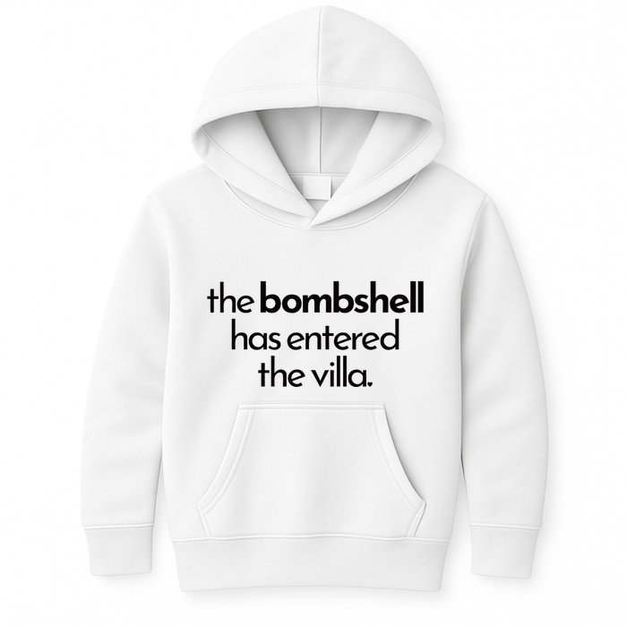 Bombshell Has Entered The Villa Funy Got A Text Chat Meme Kids Hoodie
