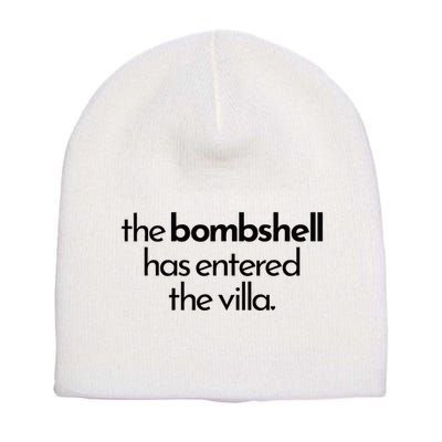 Bombshell Has Entered The Villa Funy Got A Text Chat Meme Short Acrylic Beanie