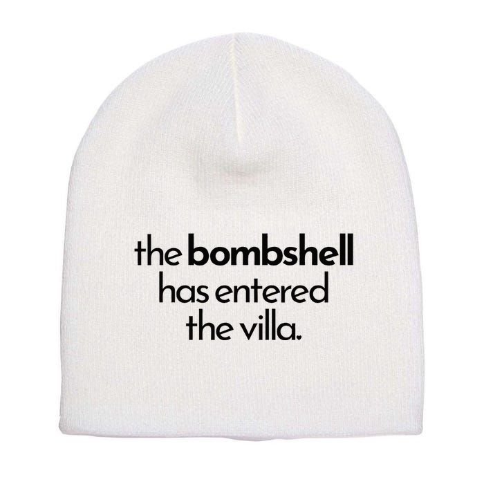 Bombshell Has Entered The Villa Funy Got A Text Chat Meme Short Acrylic Beanie