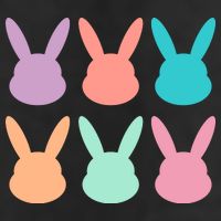 Bunny Head Easter Holiday 7 Panel Mesh Trucker Snapback Hat