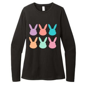 Bunny Head Easter Holiday Womens CVC Long Sleeve Shirt