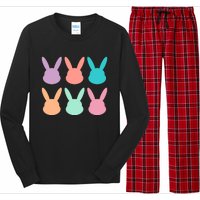 Bunny Head Easter Holiday Long Sleeve Pajama Set