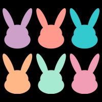 Bunny Head Easter Holiday Flatbill Hat