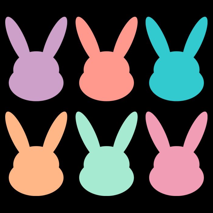 Bunny Head Easter Holiday Flatbill Hat