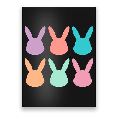 Bunny Head Easter Holiday Poster