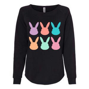 Bunny Head Easter Holiday Womens California Wash Sweatshirt