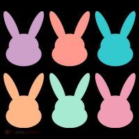 Bunny Head Easter Holiday Tank Top