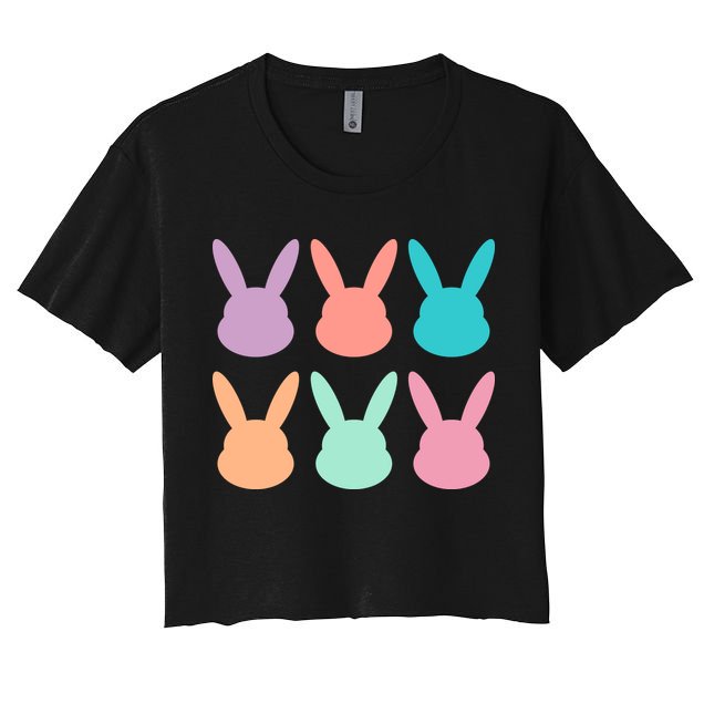 Bunny Head Easter Holiday Crop Top