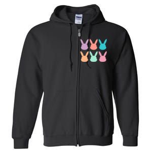 Bunny Head Easter Holiday Full Zip Hoodie