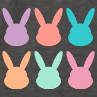 Bunny Head Easter Holiday Vector Backpack