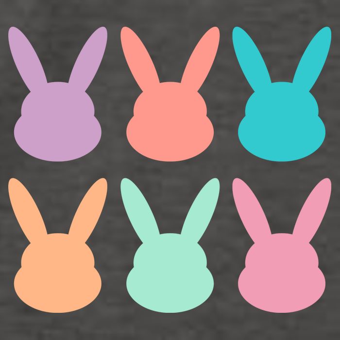 Bunny Head Easter Holiday Vector Backpack