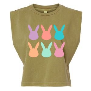 Bunny Head Easter Holiday Garment-Dyed Women's Muscle Tee