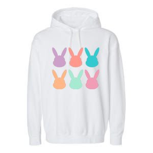 Bunny Head Easter Holiday Garment-Dyed Fleece Hoodie