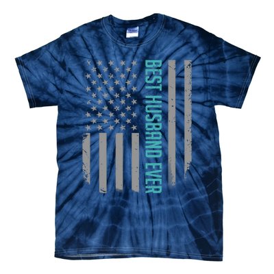 Best Husband Ever American Flag Gifts For Father's Day Tie-Dye T-Shirt