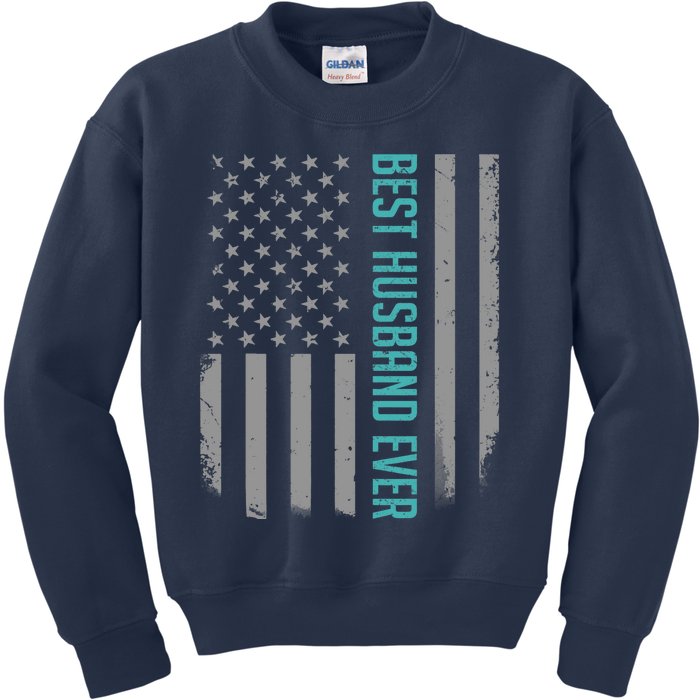 Best Husband Ever American Flag Gifts For Father's Day Kids Sweatshirt