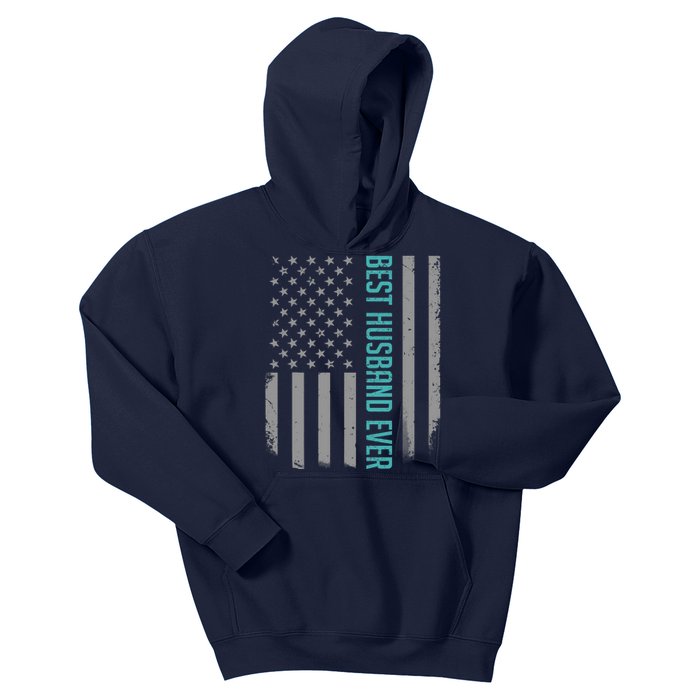 Best Husband Ever American Flag Gifts For Father's Day Kids Hoodie