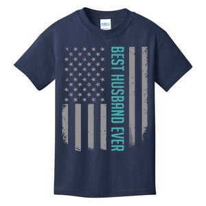 Best Husband Ever American Flag Gifts For Father's Day Kids T-Shirt