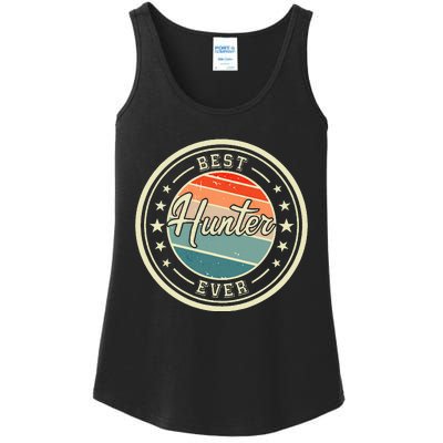 Best Hunter Ever funny saying first name Hunter Ladies Essential Tank