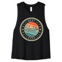 Best Hunter Ever funny saying first name Hunter Women's Racerback Cropped Tank