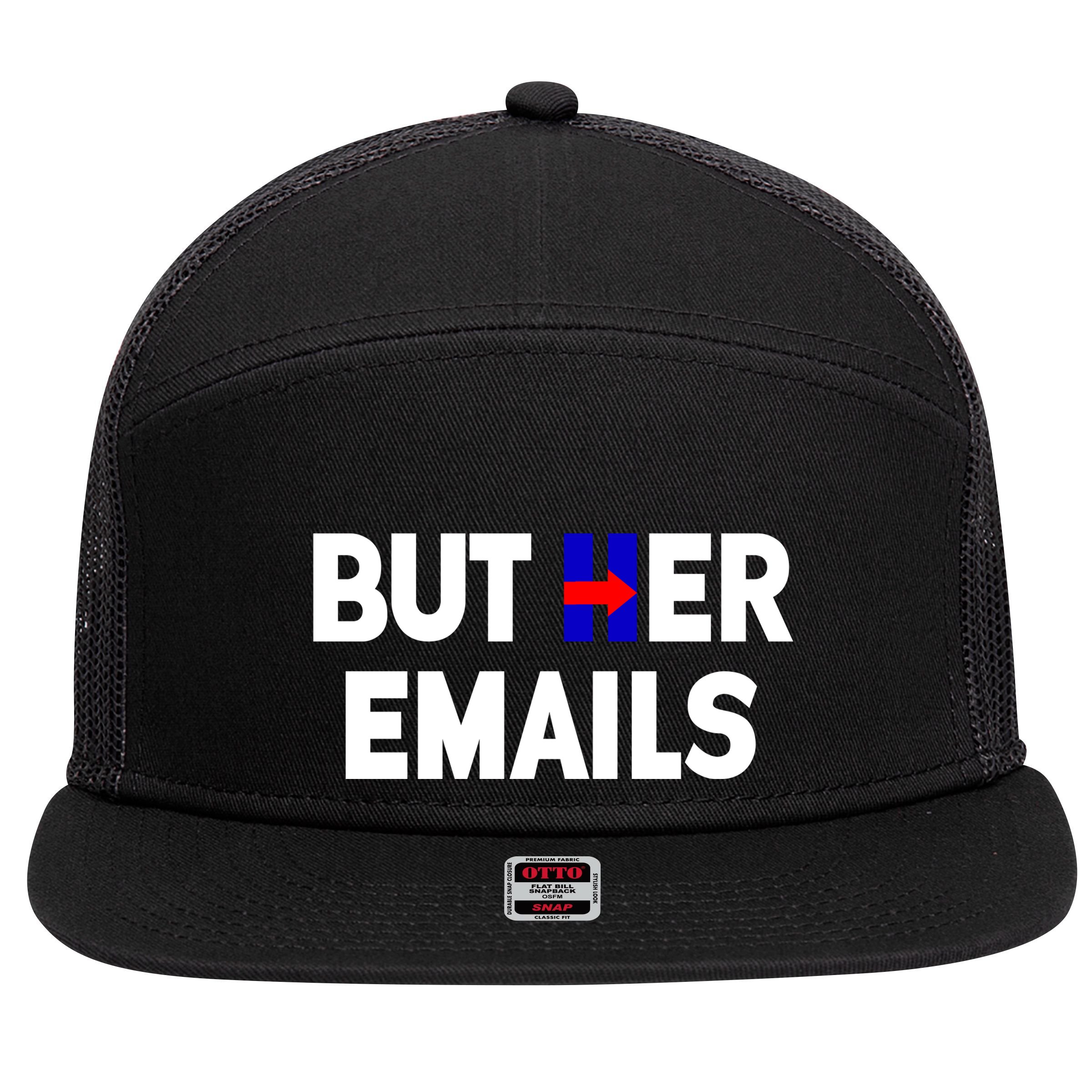 But Her Emails Hillary Republicans Tears 7 Panel Mesh Trucker Snapback Hat