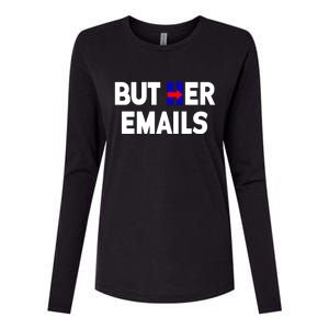 But Her Emails Hillary Republicans Tears Womens Cotton Relaxed Long Sleeve T-Shirt