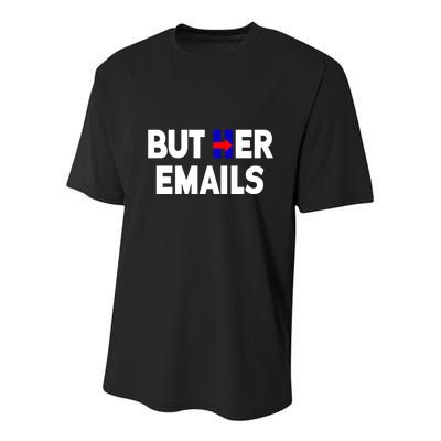 But Her Emails Hillary Republicans Tears Youth Performance Sprint T-Shirt