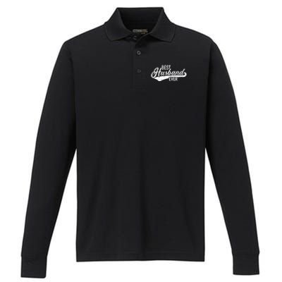 Best Husband Ever Gift Performance Long Sleeve Polo