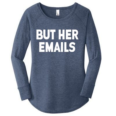 But Her Emails Women's Perfect Tri Tunic Long Sleeve Shirt