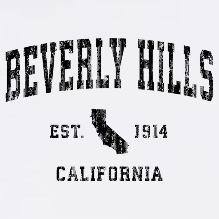 Beverly Hills Est 1914 California Ca Vintage Established Athletic Sports Design Baby Bodysuit