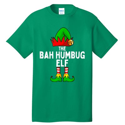 Bah Humbug Elf Matching Family Christmas Tall T-Shirt